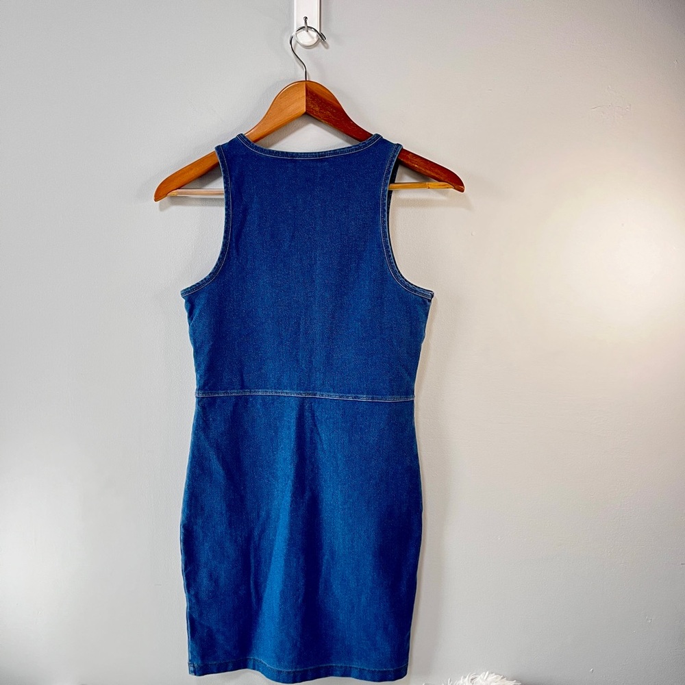 Forever 21 Denim Mini Dress Size Small - Picture 2 of 6